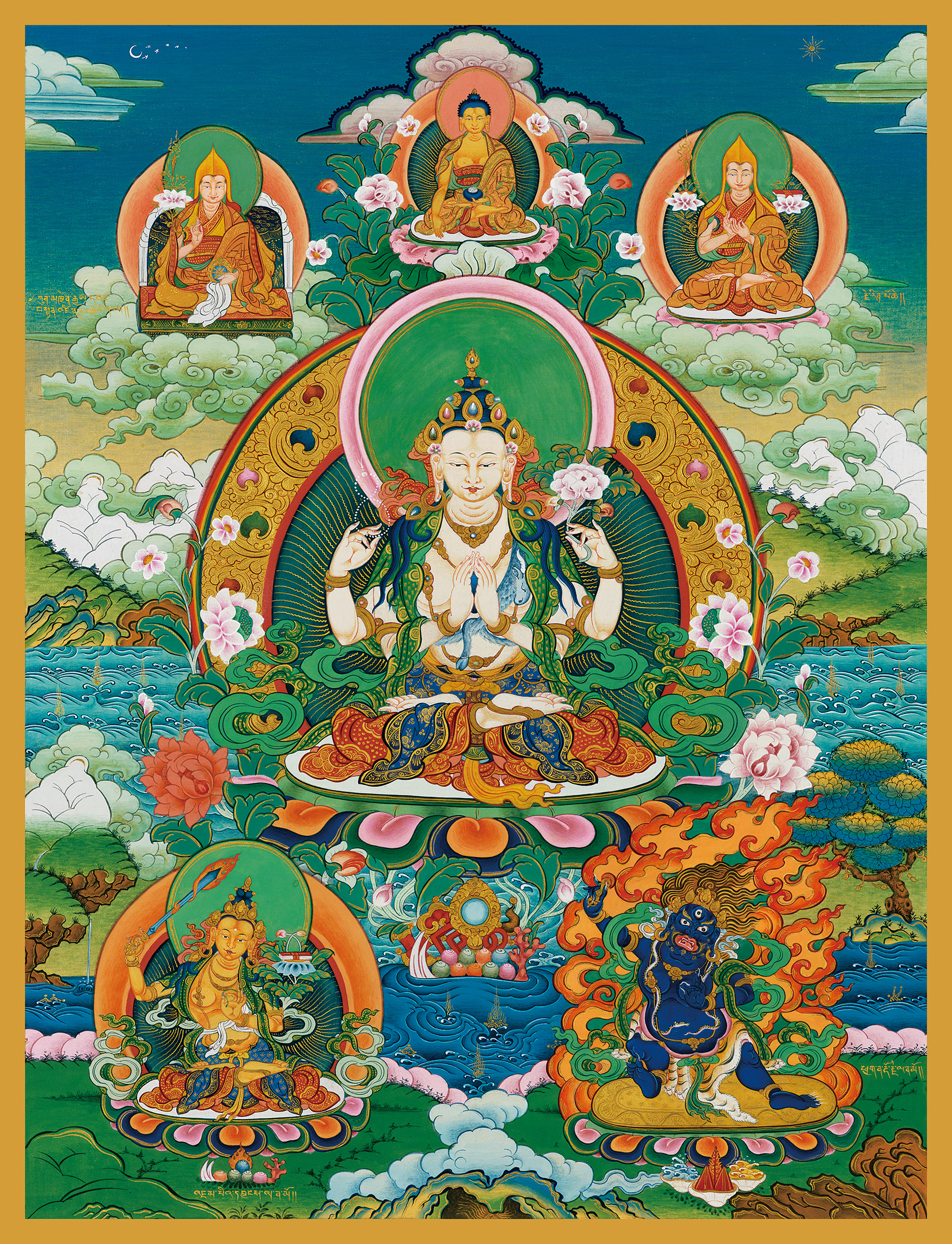 Tứ Thủ Quán Âm – Đại Bi Viên Mãn
